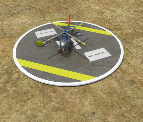 7LA1- Birdwin, Port Sulphur Helipad in oil field Country