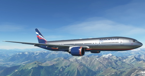 Aeroflot "METAL, GREY and LIGHT GREY" CaptainSim 777-200ER thumbnail 13