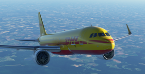 [A32NX] Airbus A320neo - DHL (Clean & Dirty) thumbnail 1