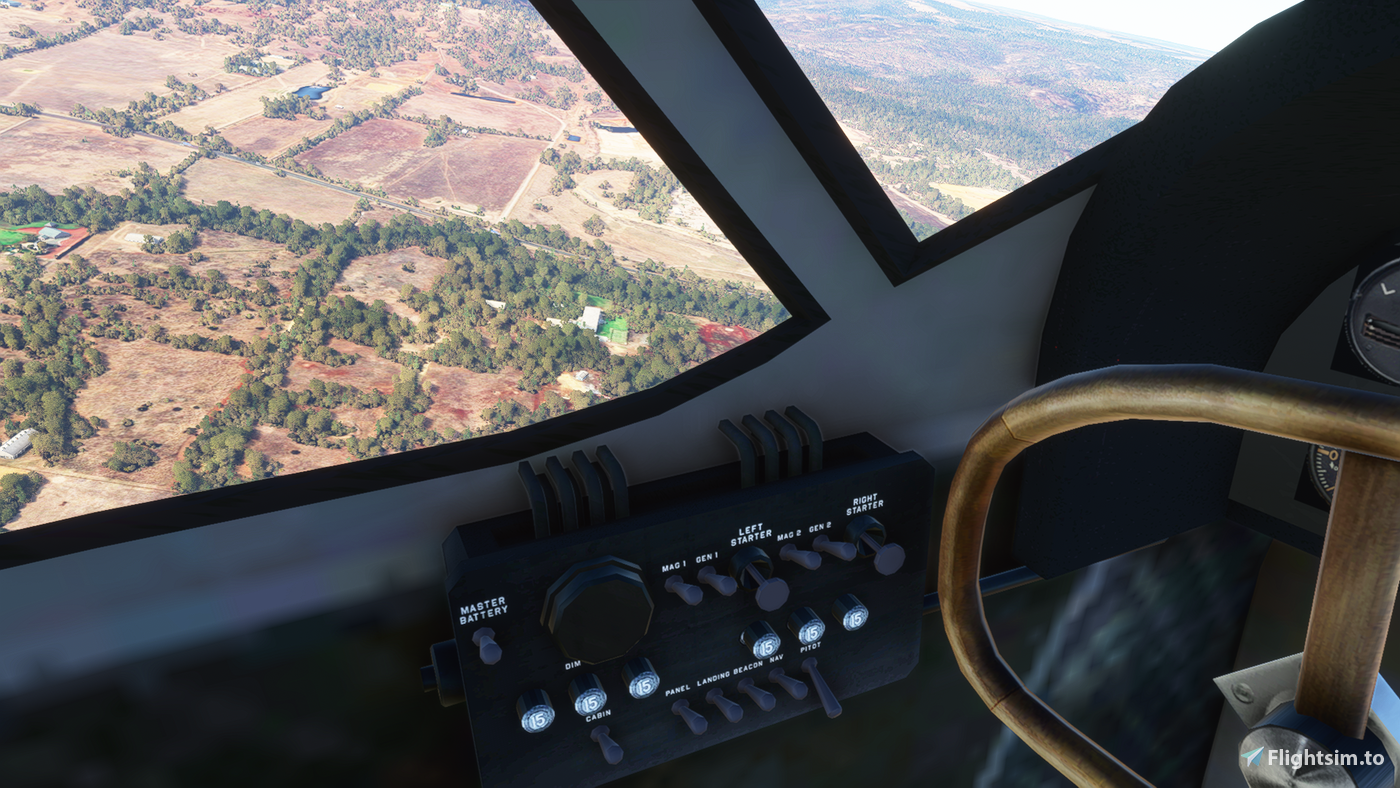 Mfs Detailed Cockpit Fleet Aircraft 50K (Tundra Cargo) w/original cockpit/panel для ...