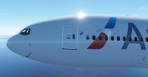 American Airlines "2013 livery" CaptainSim 777-300ER 8K thumbnail 6