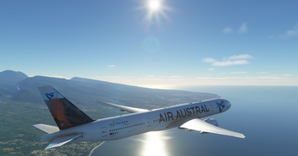 Air Austral (F-OLRD) "Vulcan / Volcan" CaptainSim 777-300ER 8K thumbnail 5