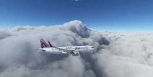 [A32NX] [FBW] Qatar Airways One World [10K] (A7-AHL) With Custom Coffee Cup Ultra Detail thumbnail 13