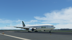 Boeing 777-200 Alitalia EI-WLA 'Roma' thumbnail 5