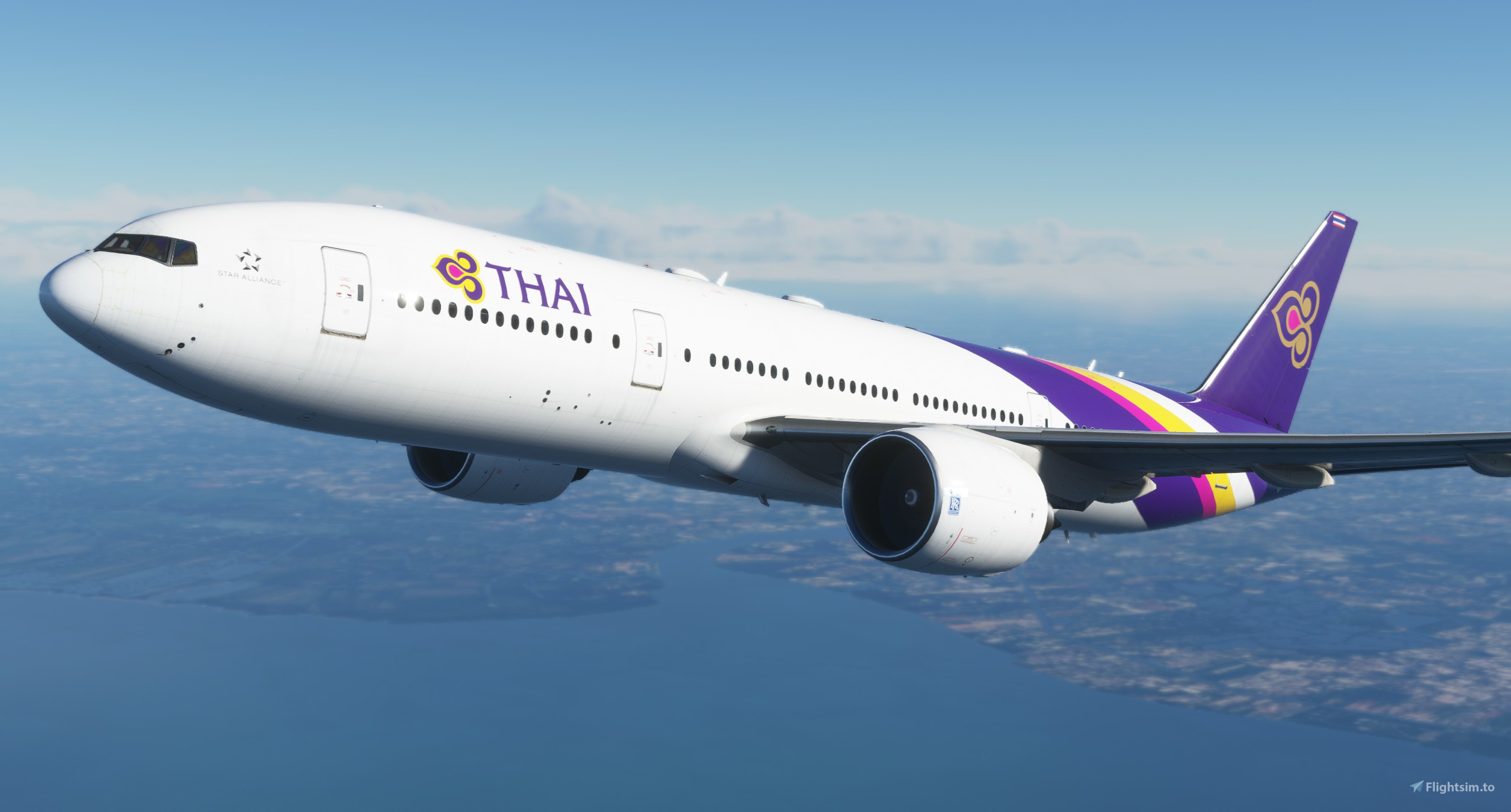 Phoenix Thai Airways タイ航空B777-300ER PHX11822 1:400 Phoenix Model Thai Airways B777-300ER Reg #HS