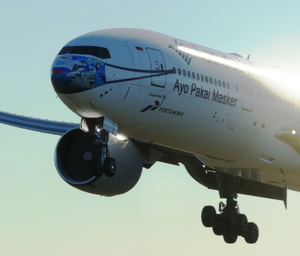 Captainsim B777-300ER Garuda Indonesia Masker Livery thumbnail 2