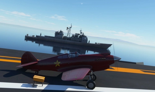 P-40b Tomahawk Russian Red