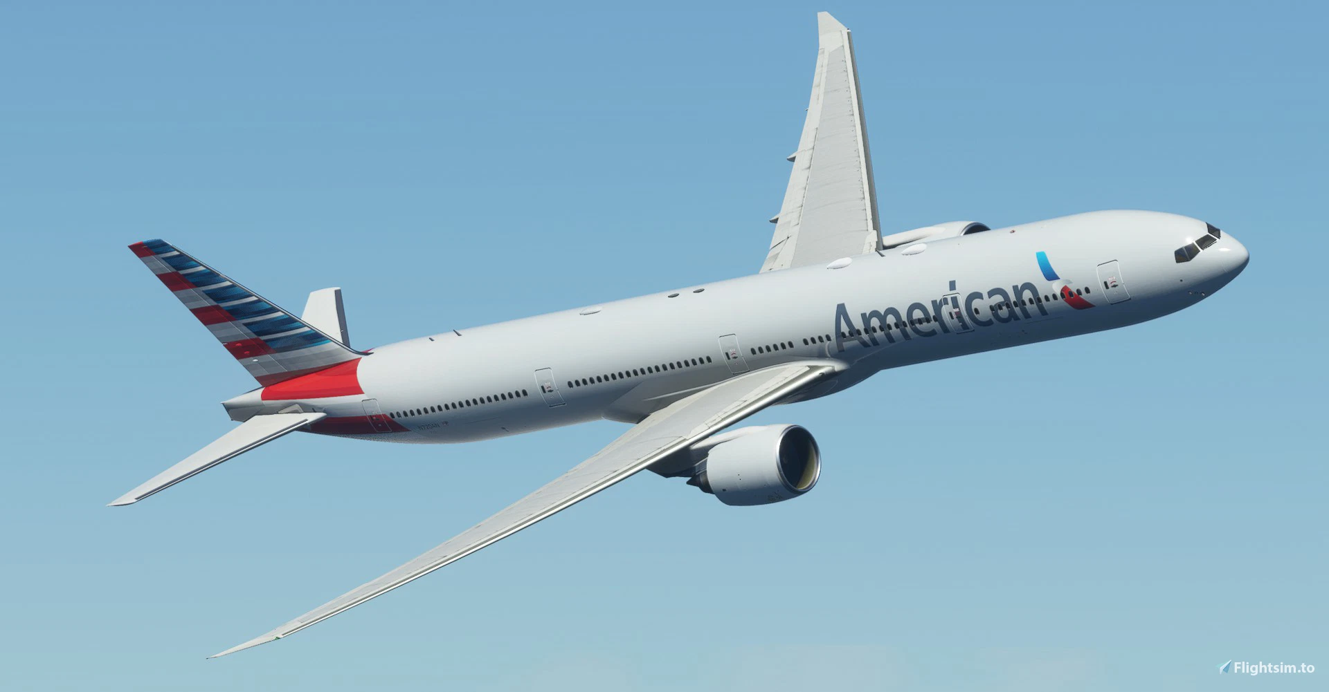 American Airlines "2013 livery" CaptainSim 777-300ER 8K - Image 2
