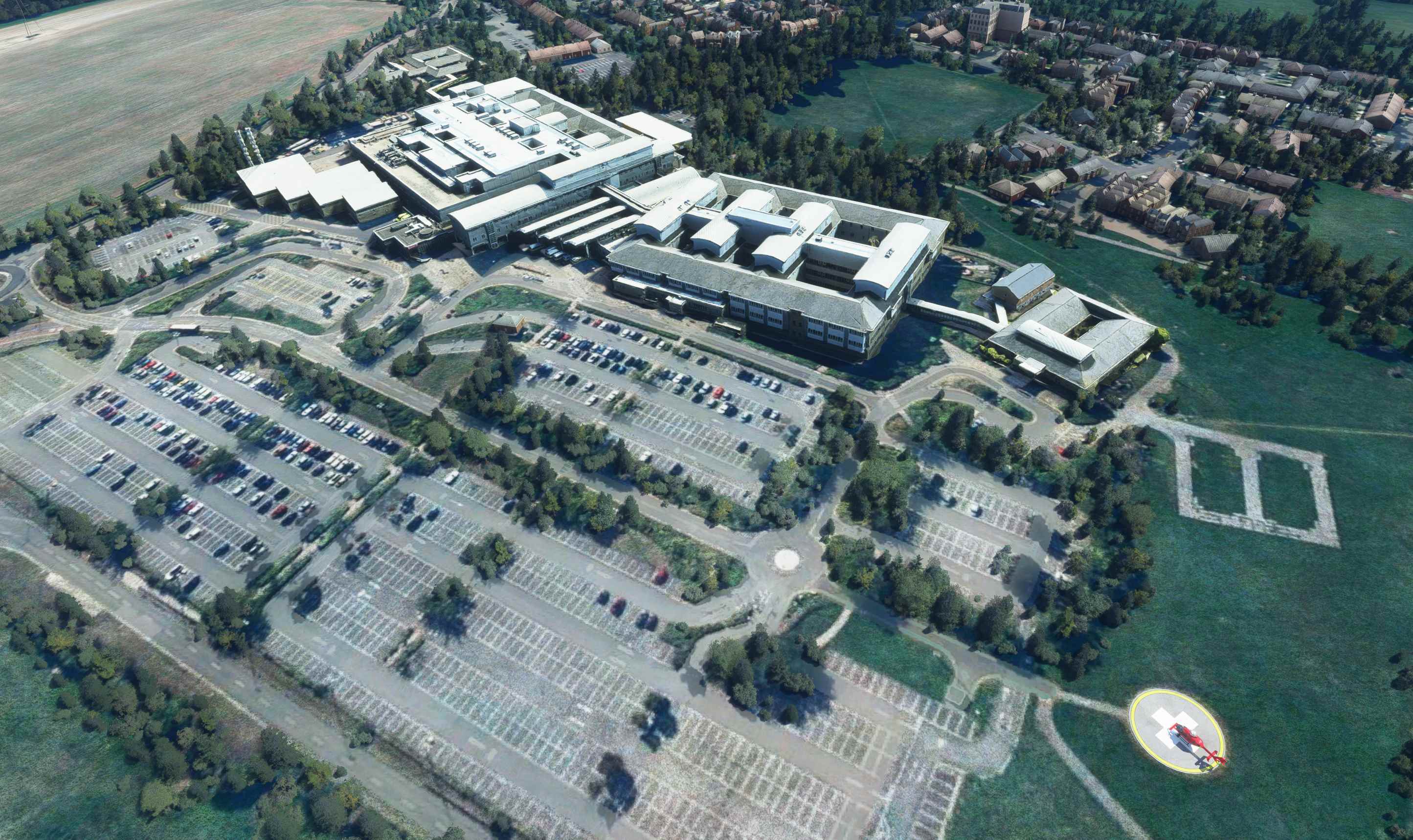 Darent Valley Hospital with Helipad | Dartford, London, UK - Image 1