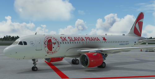 A320Neo (Asobo) Czech Airlines - SK Slavia Praha livery [8K Fictional]