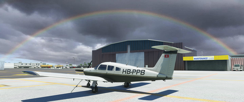 JustFlight Piper PA-28R Turbo Arrow IV HB-PPB "Flugschule Basel"