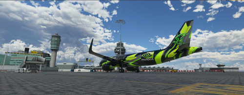 A32NX NVIDIA Livery