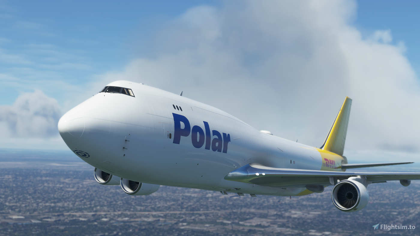 Boeing 747-8F | Polar / DHL | N852GT | NO MIRRORING for Microsoft