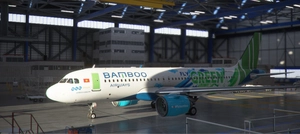 [A32NX] Bamboo Airways - Fly Green Livery thumbnail 2