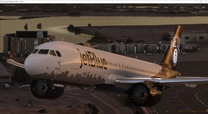 [A32NX] (8K) Airbus A320 Jet Blue BK Blue Livery thumbnail 4