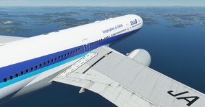 All Nippon Airways / ANA "2010 livery" "JA797A" CaptainSim 777-300ER thumbnail 8
