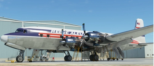 Reeve Aleutian Airways DC-6B N7919C