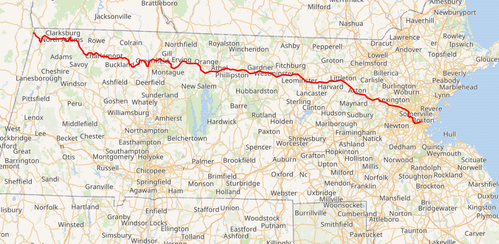 Massachusetts Route 2 flight plan