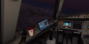 [A32NX] [FBW] Qatar Airways One World [10K] (A7-AHL) With Custom Coffee Cup Ultra Detail thumbnail 15