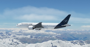 Lufthansa Cargo "2019 livery" CaptainSim 777-200F thumbnail 2