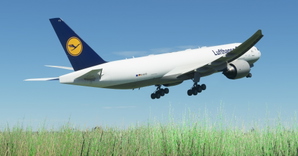 Lufthansa Cargo "1980 livery" CaptainSim 777-200F thumbnail 6