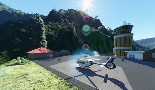 Helipad - Centrale Hydraulique de Takamaka
