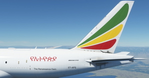 Ethiopian Cargo / Ethiopian Airlines Cargo "ET-APS" "ET-AVN" "ET-AWE" CaptainSim 777-200F thumbnail 2