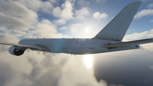 Captain Sim B777F Southern Air White N704GT | 4K | Discontinued