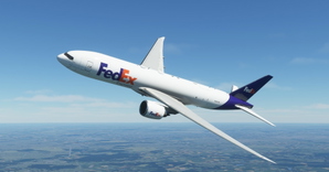 FedEx / Federal Express "N884FD" "Ananyaa" CaptainSim 777-200F thumbnail 2