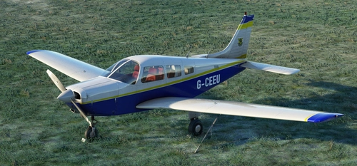 Just Flight Piper Warrior II G-CEEU WLAC White Waltham