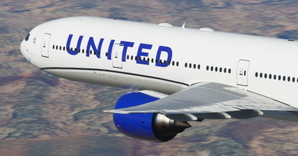 United Airlines "United Blue livery 2019" CaptainSim 777-300ER thumbnail 4