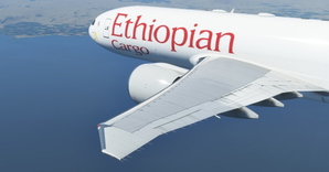 Ethiopian Cargo / Ethiopian Airlines Cargo "ET-APS" "ET-AVN" "ET-AWE" CaptainSim 777-200F thumbnail 3