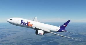 FedEx / Federal Express "N884FD" "Ananyaa" CaptainSim 777-200F thumbnail 15