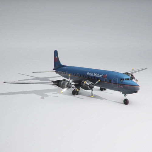 PMDG DC-6B | British Midland (1997 'Diamond Service')