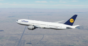 Lufthansa "1989 livery" CaptainSim 777-200 thumbnail 4
