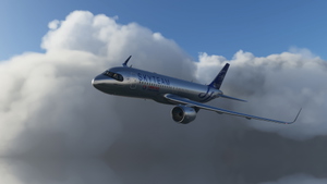 [A32NX] China Eastern Skyteam silver livery 8K thumbnail 1
