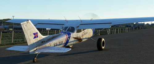 Cessna 172 (Classic) Tail dragger dirty - Icelandic Coast Guard TF-SIF - fictional