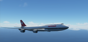 747-8i Swissair Retro 90s Livery (No Mirroring) - 4K thumbnail 2
