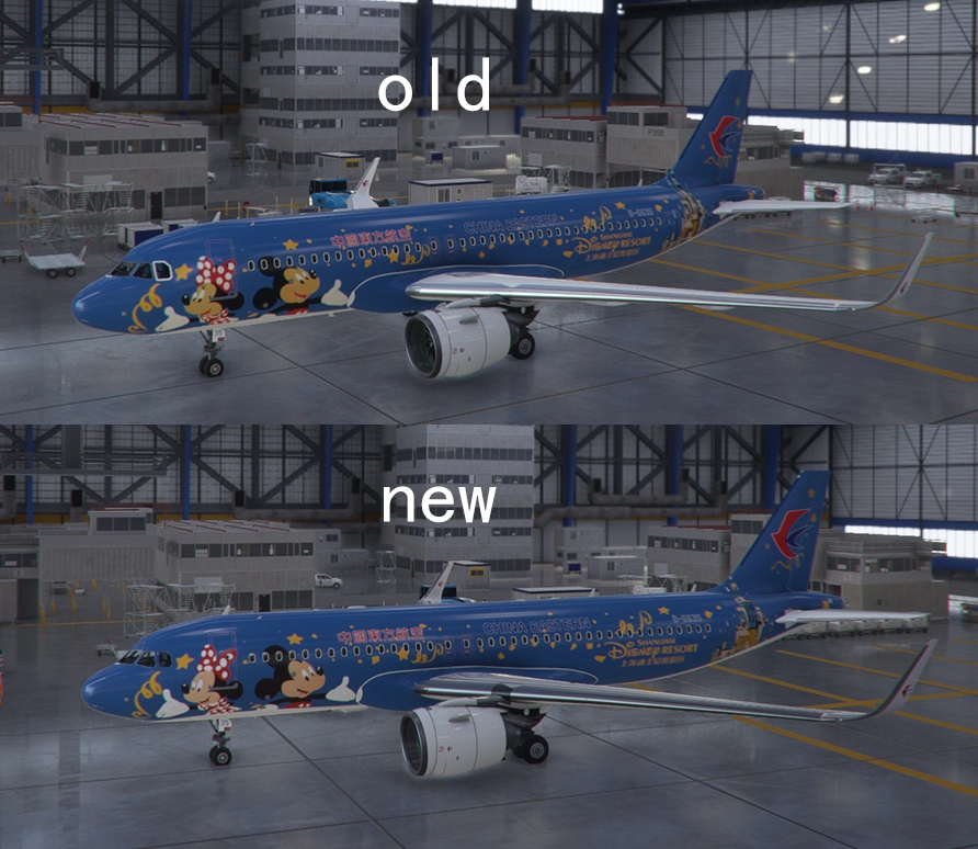 FBW A32NX China Eastern B-6635 Mickey And Minnie - Image 1