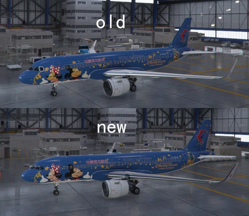 FBW A32NX China Eastern B-6635 Mickey And Minnie
