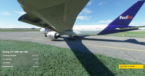 FedEx / Federal Express "N884FD" "Ananyaa" CaptainSim 777-200F thumbnail 5