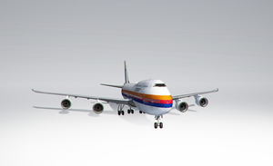 B747-8 United Airlines Saul Bass thumbnail 2
