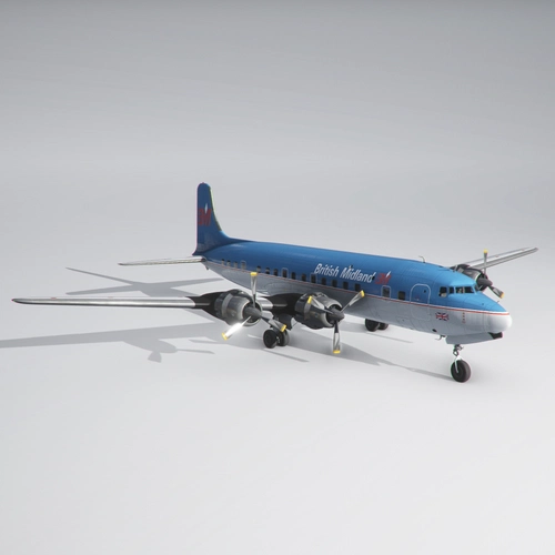 PMDG DC-6B | British Midland (1995 'Diamond Service')