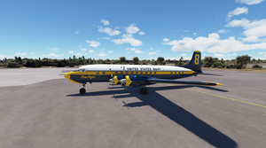 PMDG DC-6B - Virtual Blue Angels - N8BA "Navy 8" thumbnail 6