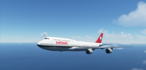747-8i Swissair Retro 90s Livery (No Mirroring) - 4K thumbnail 1