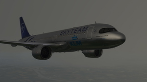 A320 KLM Skyteam silver livery 8K thumbnail 4