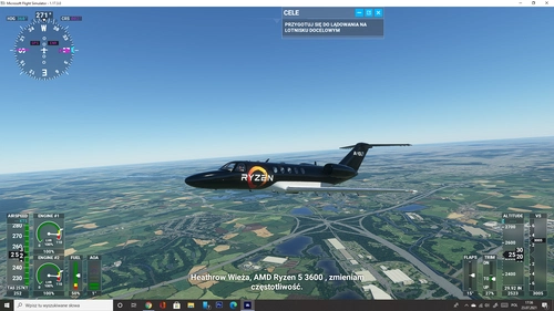 AMD Ryzen livery Cessna Citation CJ4