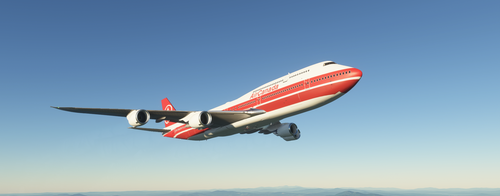 747-8i Air Canada Retro Livery (No Mirroring) - 4K