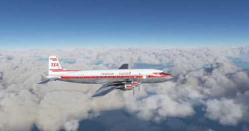 Douglas DC-6 Transair Sweden SE-BDM 'Örebro'