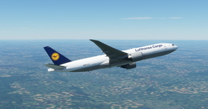Lufthansa Cargo "1980 livery" CaptainSim 777-200F thumbnail 8